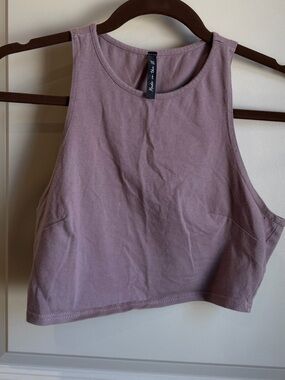 Asos Mauve Cropped High Neck Tank